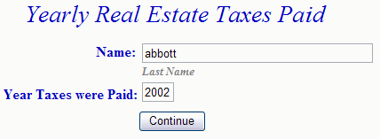 name and year search example